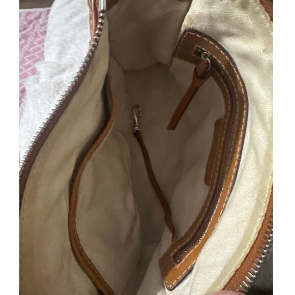 Michael Kors Vintage Leather Minimal Hobo Shoulder Bag single-strap side pockets - Picture 12 of 14